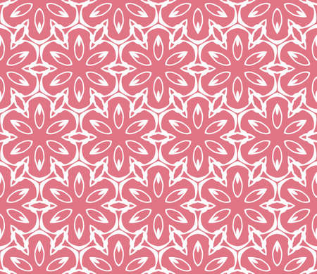 Seamless geometric pattern with floral style ornament on color background. For greeting cards, invitations, cover book, fabric, scrapbooks.のイラスト素材