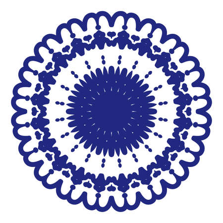 Floral Mandala decorative ornament Vector illustration.のイラスト素材