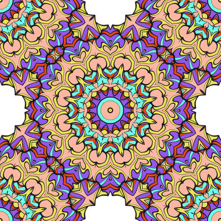 seamless pattern with floral ornament. Creative Vector illustration. for design invitation, background, wallpaperのイラスト素材