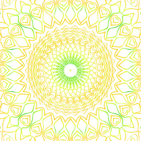 summer color floral background. hand drawn ethnic decorative ornament. vector illustration. for coloring book, greeting card, invitation. Anti-stress therapy pattern.のイラスト素材