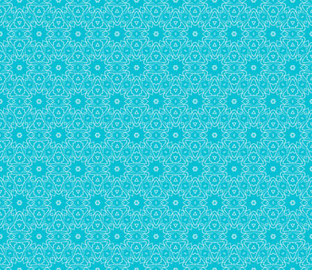 blue tones. seamless illustration with intricate sketches of geometric shapes. For interior decoration, textile industry, printing industry.のイラスト素材