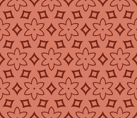 Holiday seamless geometric background. decorative vector illustration. brown color.のイラスト素材