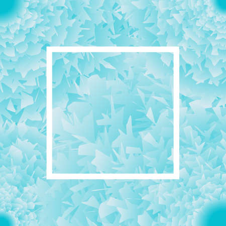 light blue Flower background, white frame. vector illustration.のイラスト素材