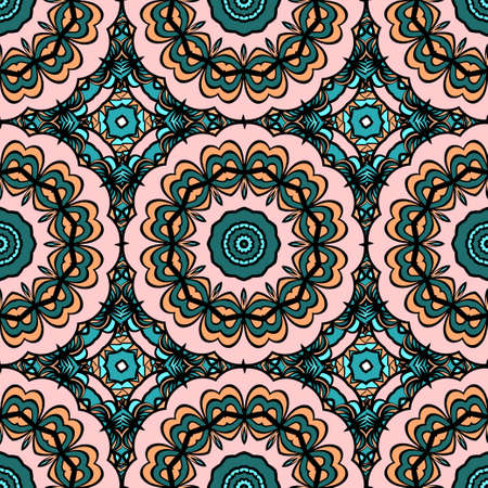 decorative seamless floral pattern. vector illustration. design element for wallpaper, background, invitation, fabric printのイラスト素材