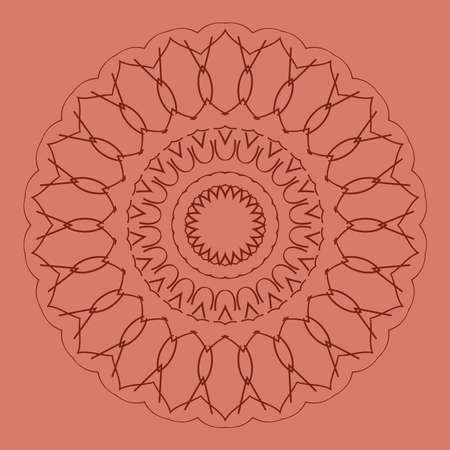 Mandala decorative ornament. Vector illustration.のイラスト素材