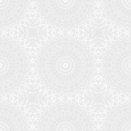 Seamless mandalas pattern. decorative elements with Hand drawn floral background.のイラスト素材