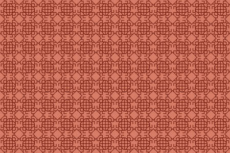 seamless geometric patterns. brown color. Texture for holiday cards, Valentines day, wedding invitations, design wallpaper, pattern fills, web page, banner, flyer. Vector illustration.のイラスト素材