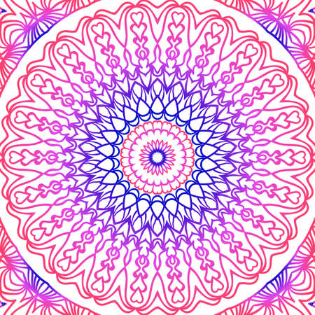 Color floral pattern on white backgroound. vector illustrationのイラスト素材