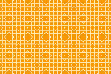 A modern geometric seamless pattern in orange color style vector illustration.