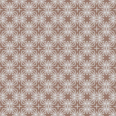 Seamless beige geometrical pattern illustration.