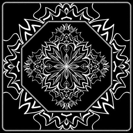 The pattern of the mandala. Vector illustration.のイラスト素材