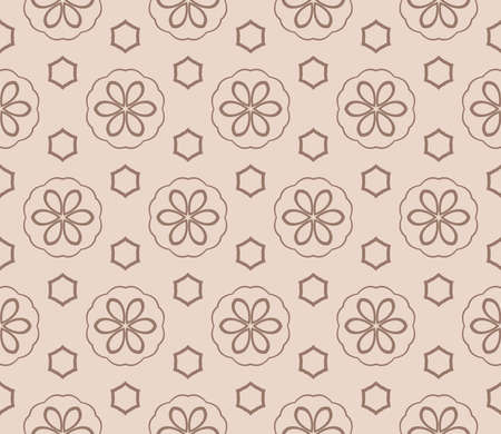 Seamless fashion geometric floral pattern.のイラスト素材