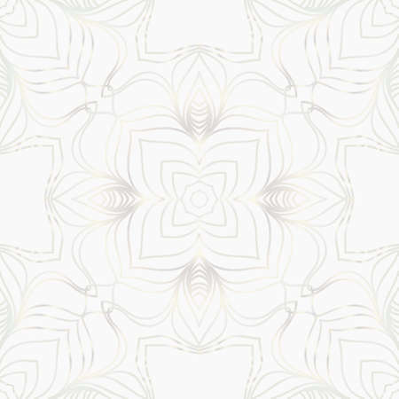 white color background with seamless floral design. vector illustration for background.のイラスト素材
