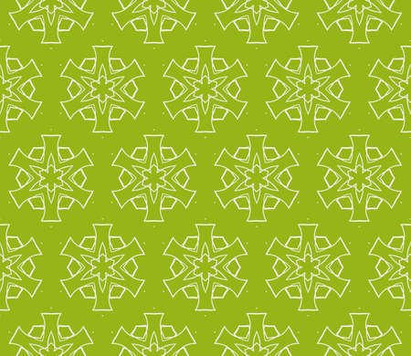 Seamless floral geometric patterns in olive color. Texture for holiday cards, Valentines day, wedding invitations, design wallpaper, pattern fills, web page and banner. Vector illustration.のイラスト素材