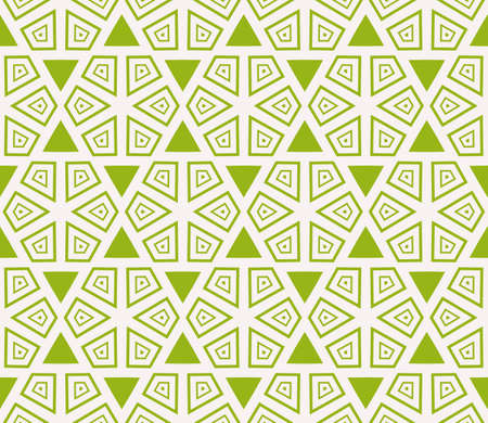 seamless sophisticated geometric pattern based on repetitive simple line and shape forms. vector illustration. for interior design, backgrounds, card, textile industry. green coloringのイラスト素材
