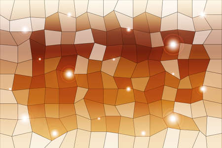 Polygonal pattern gradient bronze background vector illustration.のイラスト素材
