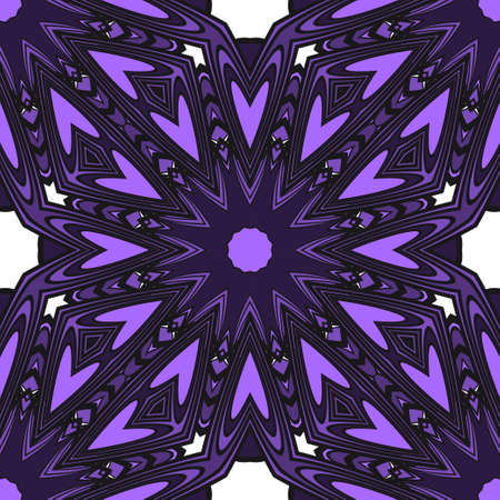 Art deco floral pattern of geometric elements. seamless pattern. Vector illustration. design for...