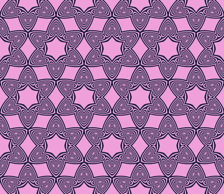 Star geometry background seamless vector, purple color for design and wallpaper.のイラスト素材