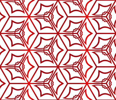 Seamless cubes. Abstract vector illustration. red gradient color. For the design, printing, wallpaperのイラスト素材