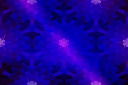 mosaic. stained-glass window. purple blue color. vector illustration.