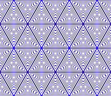 seamless vector pattern of triangles. blue gradient. vector illustration