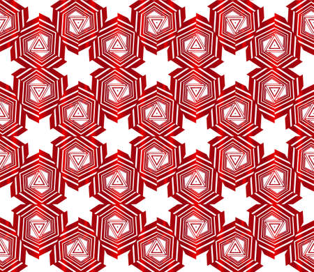 seamless vector pattern of star. red gradient. vector illustrationのイラスト素材