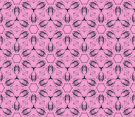 Seamless floral vector illustration design for greeting cards backgrounds.のイラスト素材