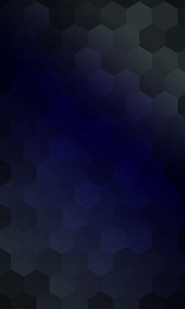 hexagons on a dark color background. vector. geometric banner with gradient. ideas for your business presentations, printing, design.のイラスト素材