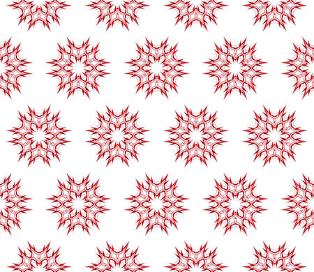 Floral design vector seamless pattern. Red gradient color interior decoration, wallpaper, presentation, fashion design.のイラスト素材