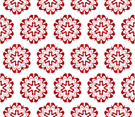 Abstract Vector seamless pattern with abstract floral and leave style. Repeating sample figure and line.のイラスト素材