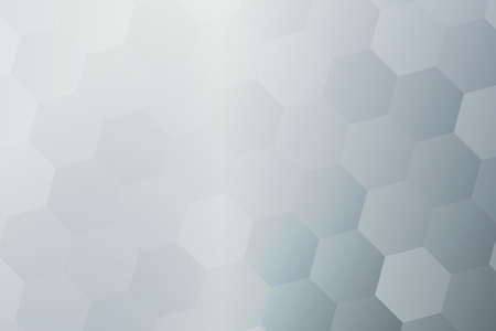 A silver color hexagon wallpaper vector illustration for design.