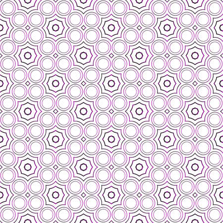 seamless vector pattern of ovals and circles. purple gradient. vector illustration