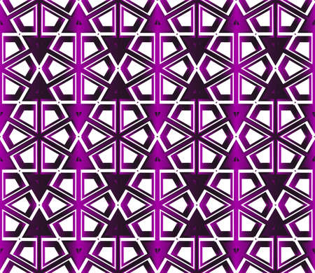 Purple hexagons geometric patternのイラスト素材
