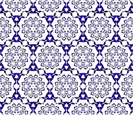 seamless vector pattern. floral design. blue gradient color. interior decoration, wallpaper, presentation, fashion designのイラスト素材