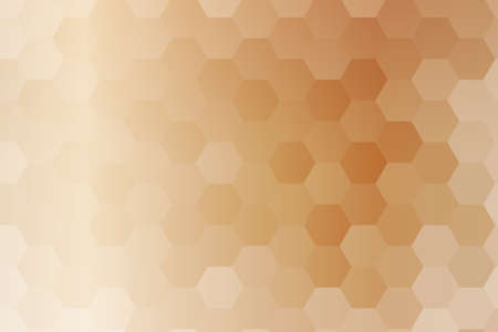 bronze color hexagon background. vector. geometric pattern. ideas for your business presentations, printing, design.のイラスト素材