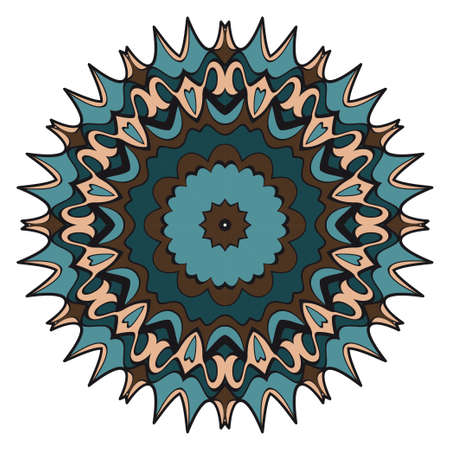 Vector mandala, Floral mandala. Oriental mandala. Vintage decorative elements. Vector illustration. It is super brilliant vector illustration.のイラスト素材