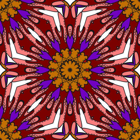 Seamless Floral pattern. Art-deco Geometric background. Modern graphic design. Vector illustration.のイラスト素材