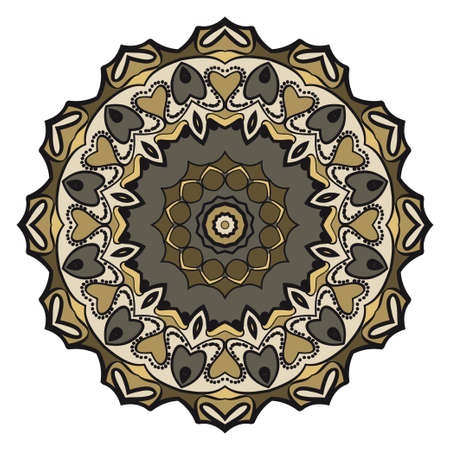 Vector mandala, Floral mandala. Oriental mandala. Vintage decorative elements. Vector illustration. It is super brilliant vector illustration.のイラスト素材