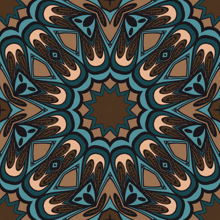 Multicolor geometric fantasy seamless vector illustration. For fashion Design Templates, Wallpaper.のイラスト素材