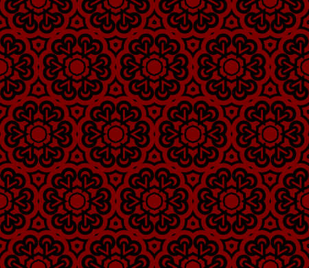 creative geometric ornament on color background. Seamless vector illustration. For interior design, wallpaperのイラスト素材