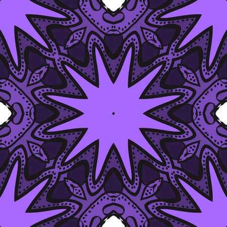 Multicolor geometric fantasy seamless vector illustration. For fashion Design Templates, Wallpaper.のイラスト素材