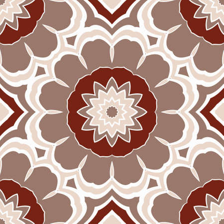 Pattern of abstract geometric flowers. Seamless vector illustration. for design greeting cards, backgrounds, wallpaper, interior designのイラスト素材