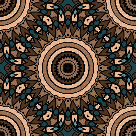 Seamless Floral pattern. Art-deco Geometric background. Modern graphic design. Vector illustration. For print, fashionのイラスト素材