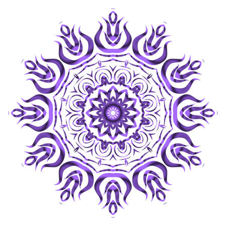 beautiful flower mandala. decorative vector. gold, black color. Super magic vector illustrationのイラスト素材