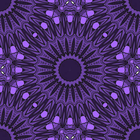 Floral Geometric seamless pattern. Decorative art deco style. Vector illustration for design, scrapbooking, fashion printのイラスト素材