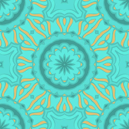 Seamless floral texture on color background. Element for design, fashion, print. Geometric pattern....
