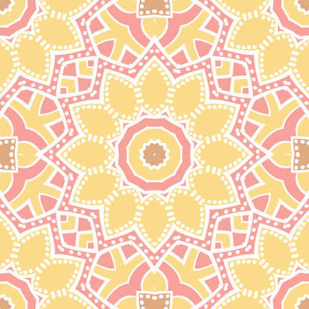 Art deco pattern of floral elements. seamless pattern. Vector illustration. design for printing, presentation, textile industryのイラスト素材