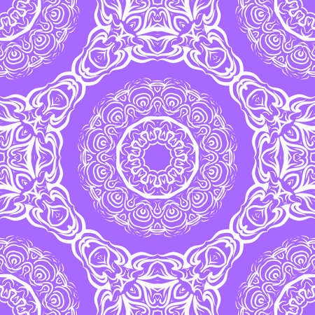 Seamless vector pattern. Geometric floral ornament. For Interior decoration, wallpaper, presentation, fashion design, print.のイラスト素材