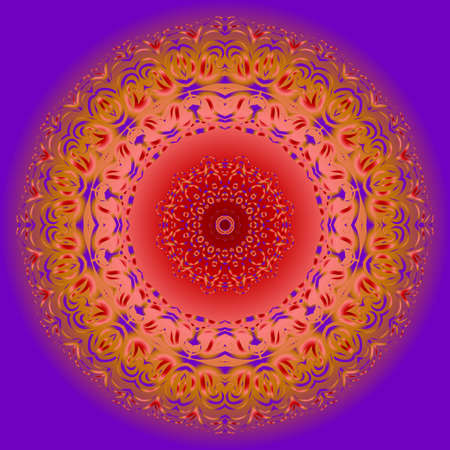 beautiful flower mandala. decorative vector. gold, black color. Super magic vector illustrationのイラスト素材