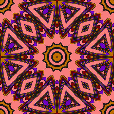 Pattern of abstract geometric flowers. Seamless vector illustration. for design greeting cards,...
